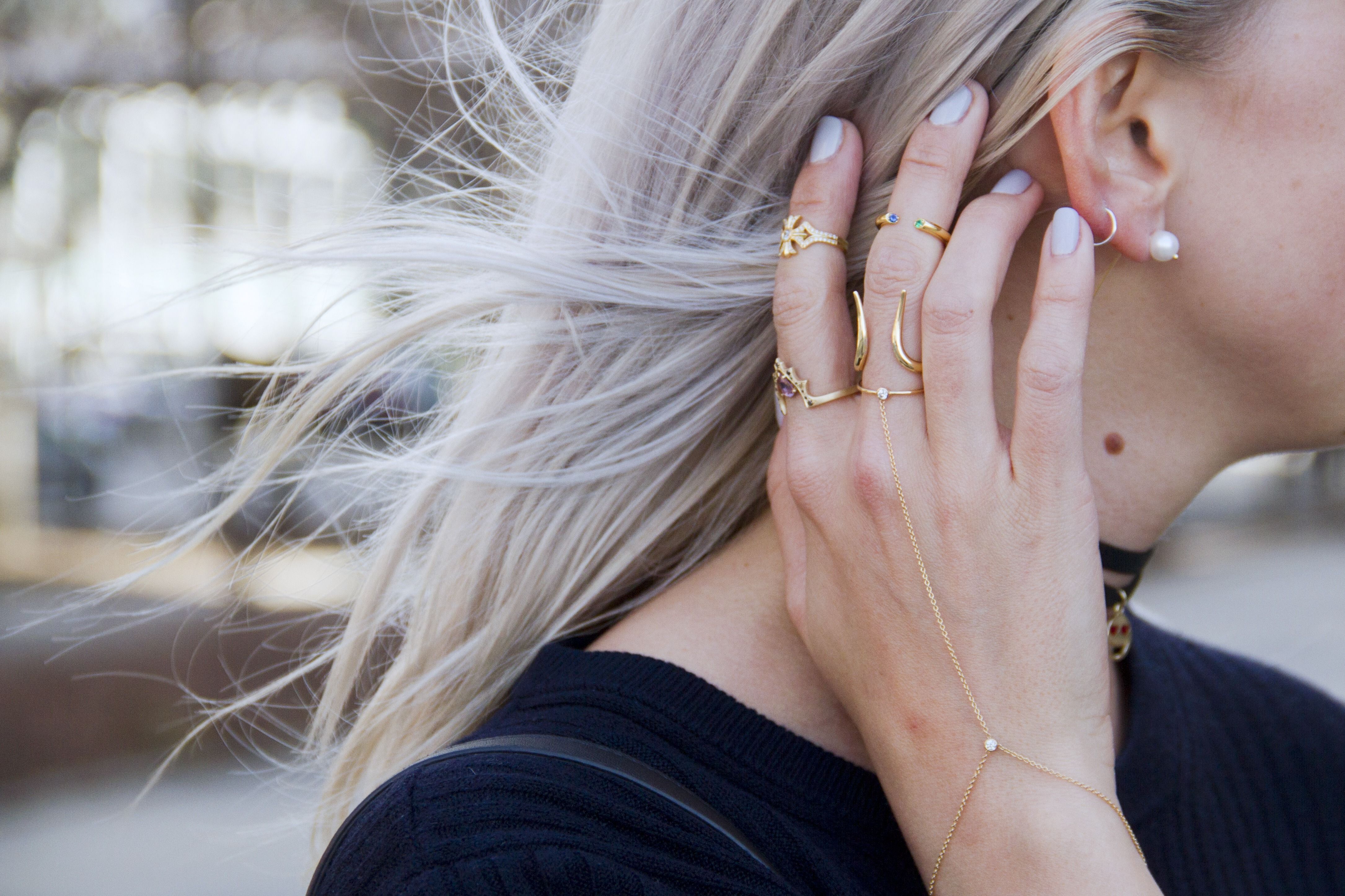 Gouden Dome Ring Sieraden Ringen Statementringen Verjaardagscadeau Minimalistische sieraden 14k massief goud Chunky Bubble Ring Cirkel Statement Ring Dikke stapelband 