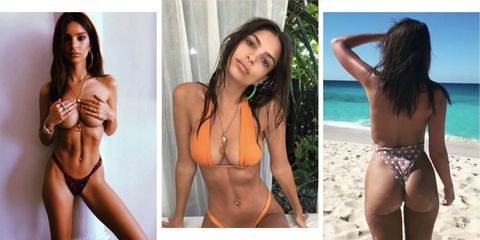 Mexican Beach Tits - Emily Ratajkowski nude Instagram pics