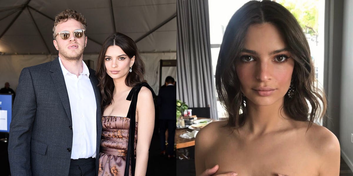 Emily Ratajkowski Shows Off Her Wedding Ring in Naked Snap