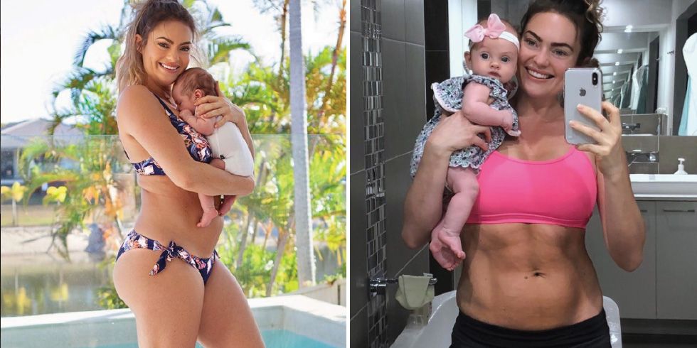 Emily Skye Just Posted A Photo Of Her Abs 2 Months After Giving Birth