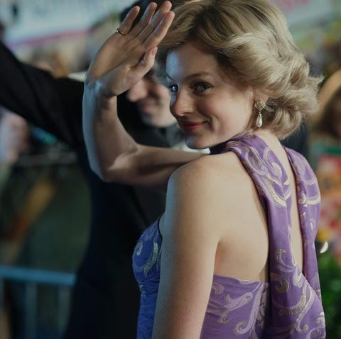 Emma Corrin als prinses Diana in The Crown