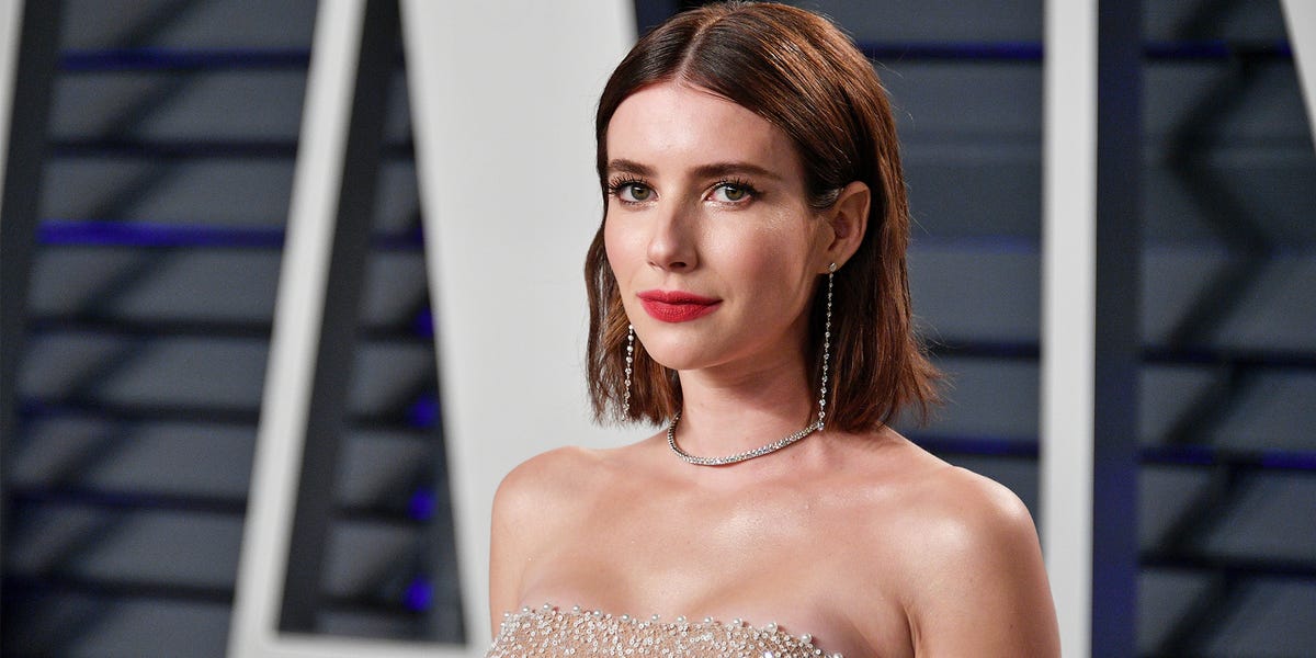 Emma Roberts's New Hair Is Bright Blonde and Super Long