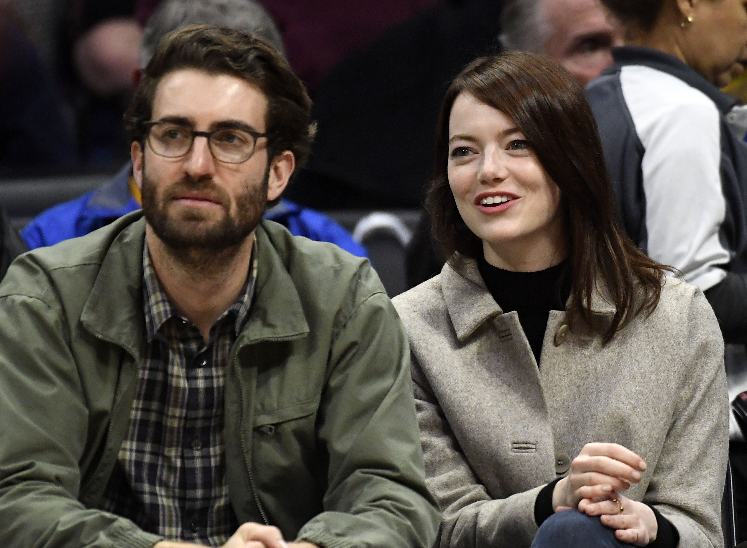 See Emma Stone's LA Clippers Date Night With Boyfriend Dave McCary