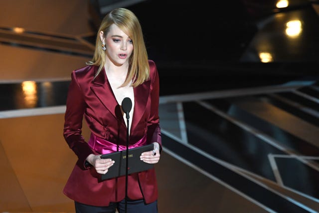 2018 Oscars Emma Stone - Emma Stone Best Director Category