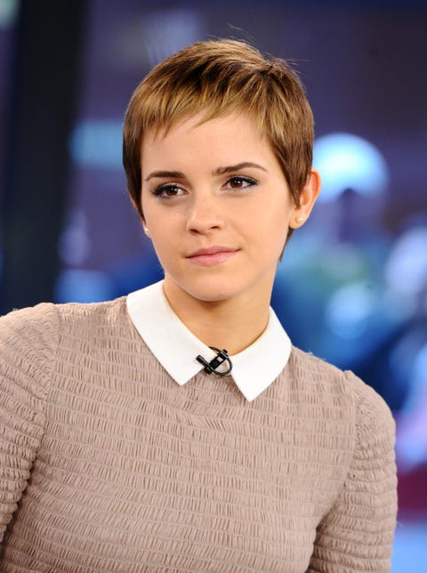 Emma Watson is unrecognisable with a 60s pixie haircut Emma Watson is unrecognisable with a 60s pixie haircut