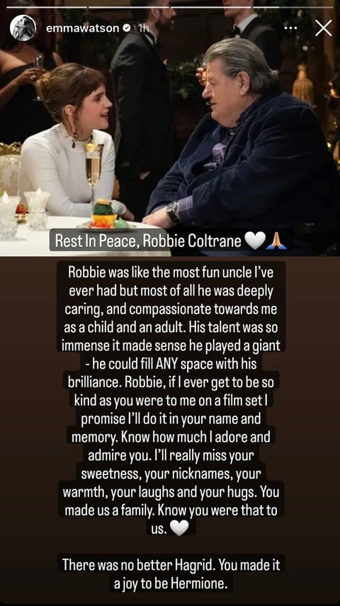 robbie coltrane emma watson