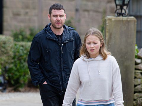 aaron dingle and liv flaherty in emmerdale