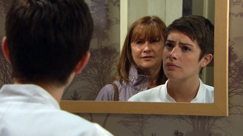 Wendy confronts Victoria Barton in Emmerdale Wendy confronts Victoria Barton in Emmerdale