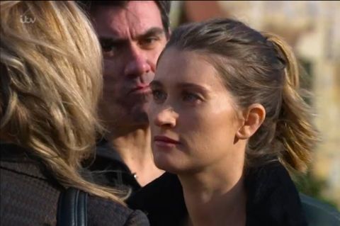 Debbie Dingle confronts Kim Tate in Emmerdale