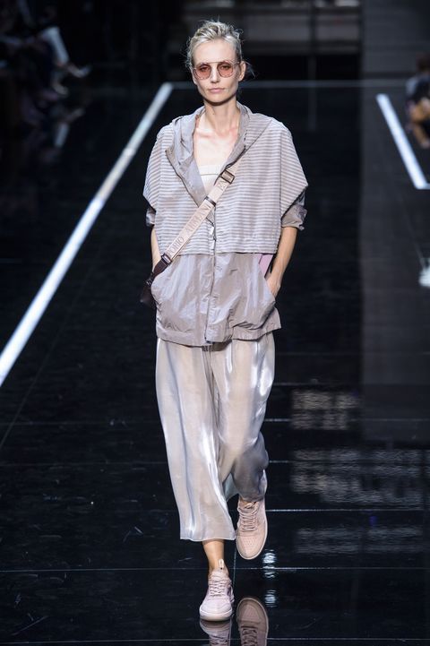 Emporio Armani Staged Its Spring 2019 Show in an Airport