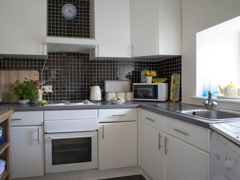 Empty, Modern Kitchen with appliances