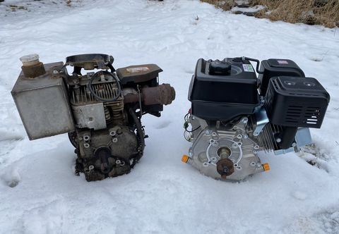 new and old 8 horsepower engines