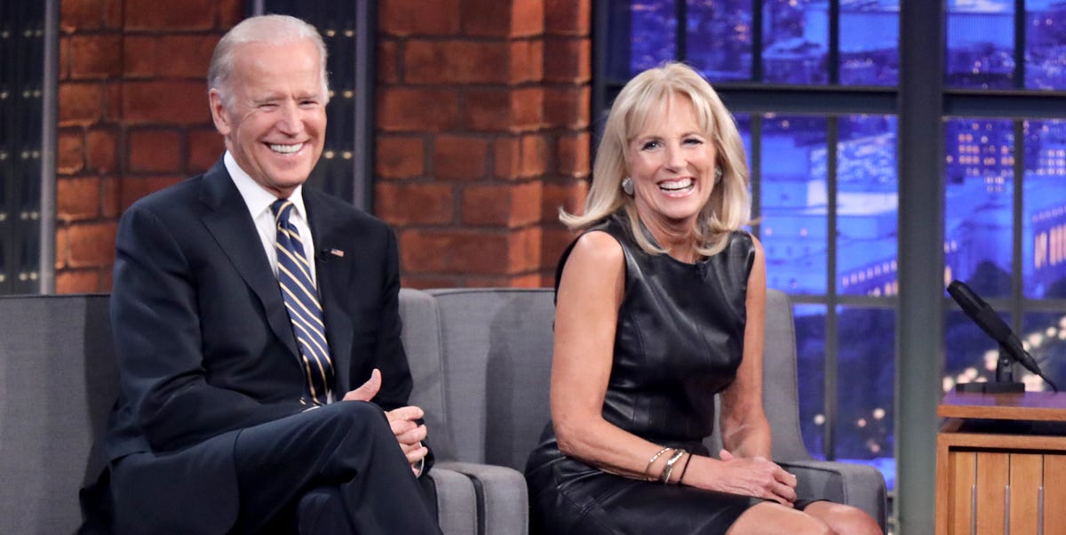 Jill Biden talks to President Biden for meetings at the White House