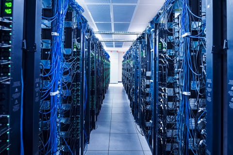 Equipment in server room equipment in server room