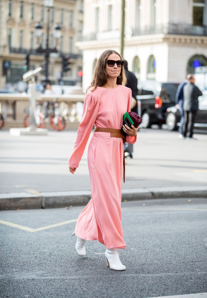 summer dress with ankle boots