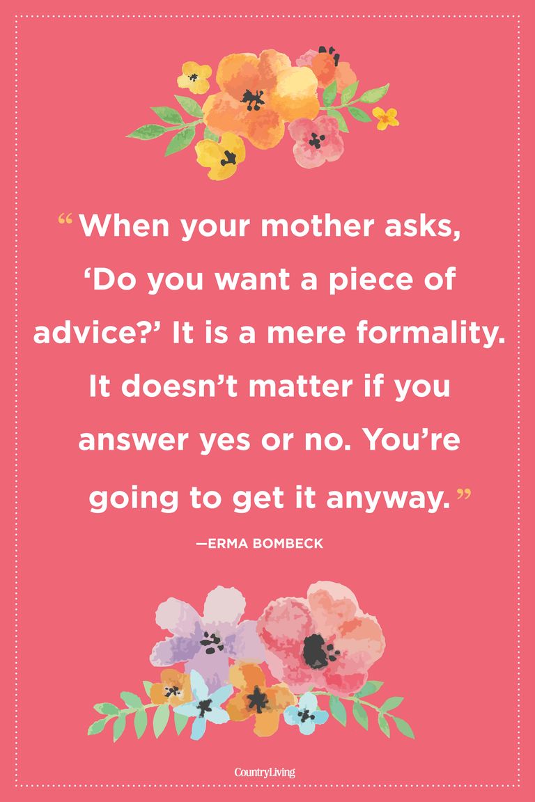 erma bombeck mother's day quote