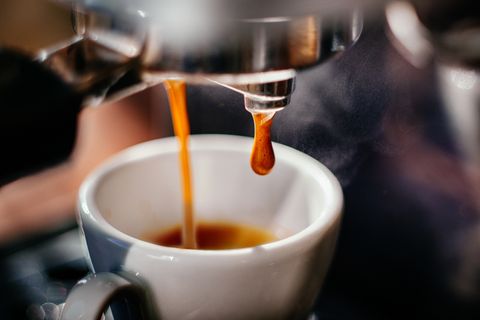espresso shot pouring out
