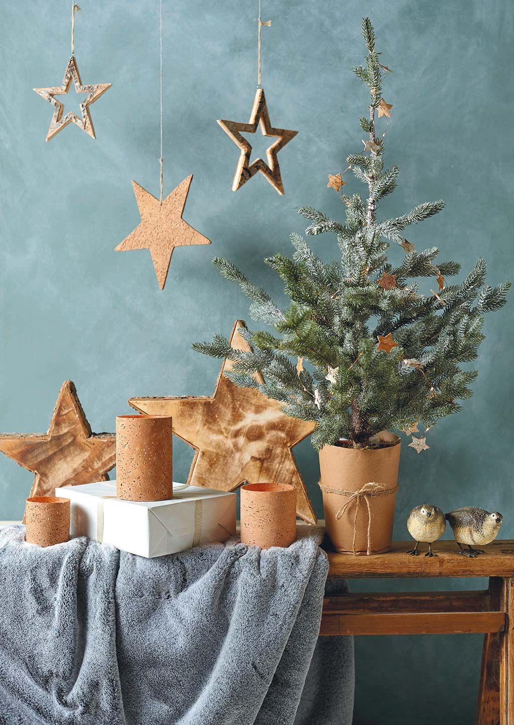 Dorado COOLWEST Lote de 6 Bolas de Navidad combinadas para colgantes navidad adornos árbol de fiesta decoración de Navidad 
