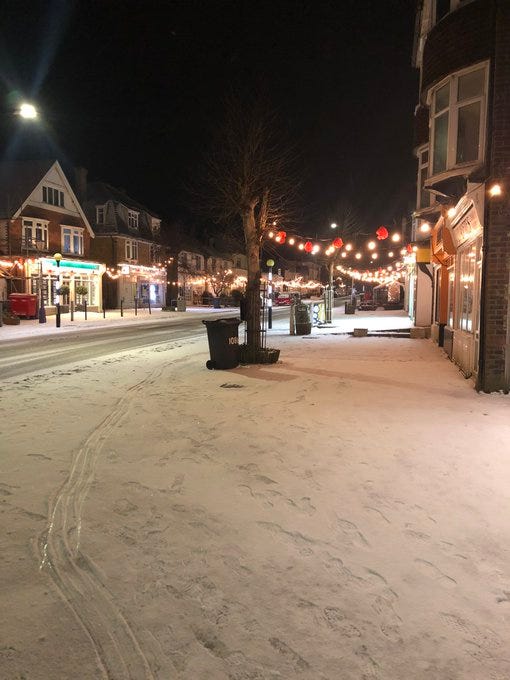 Tankerton Town In Kent Turns Christmas Lights On In February To Spread