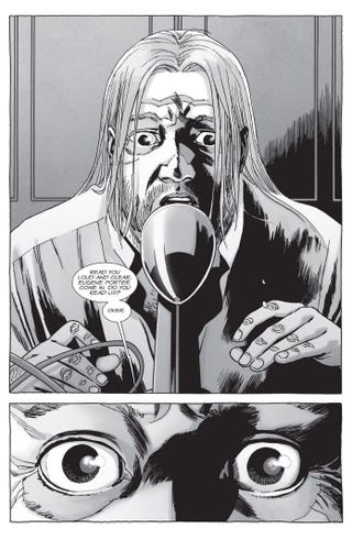 Eugene uses his radio, The Walking Dead comics Eugene uses his radio, The Walking Dead comics