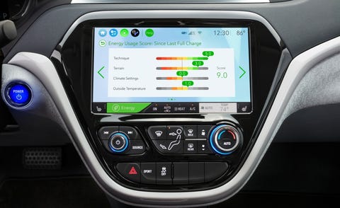 chevrolet bolt ev screen