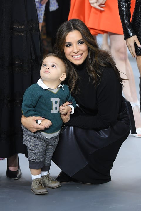 Eva Longorio and son