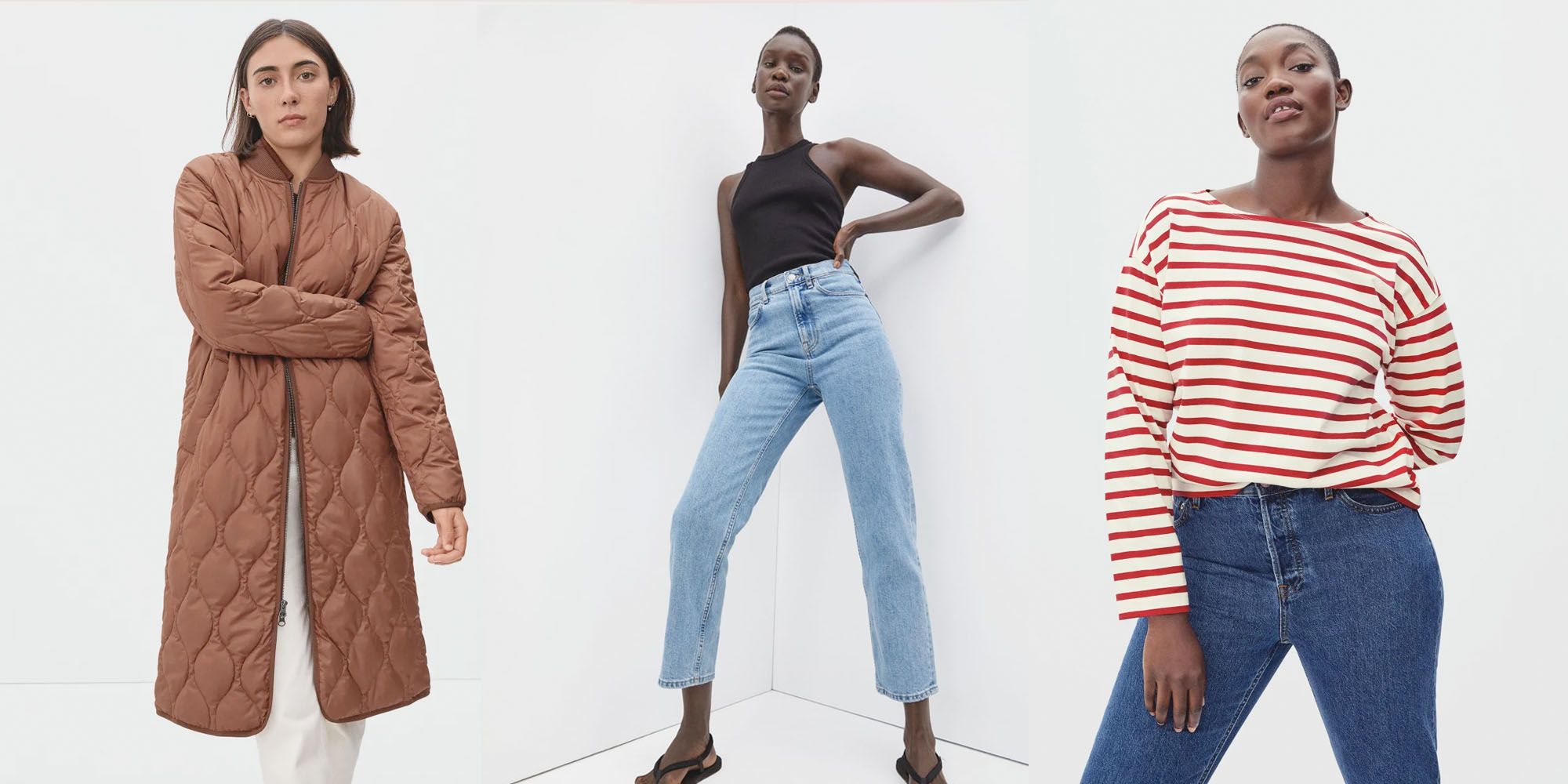 everlane boxy striped tee