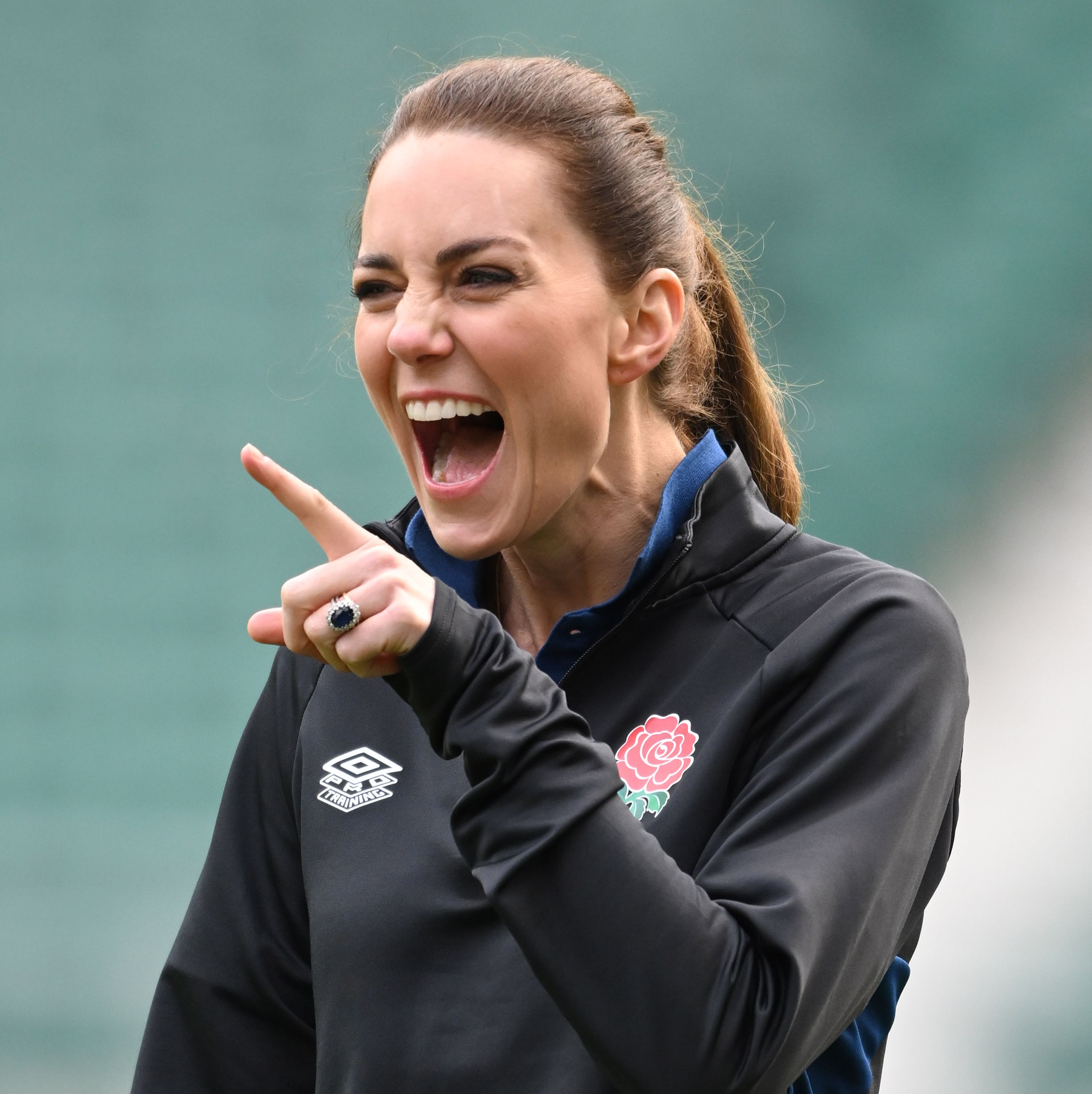 Everyone Is Loving These Pictures of Kate Middleton Being Thrown Around By Rugby Players