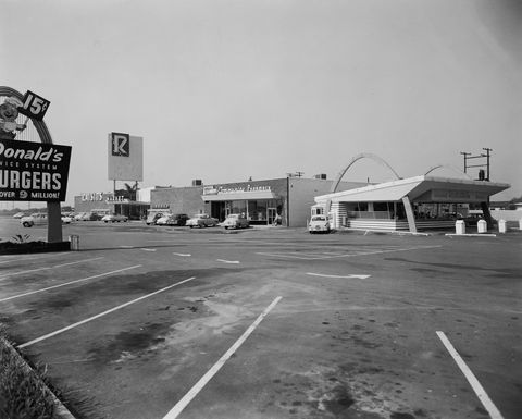 Early McDonald's with Golden Arches