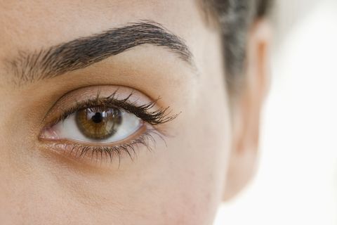 Extrémne zväčšenie ženského oka
