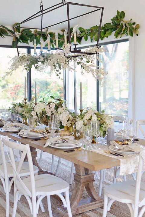 white dining room