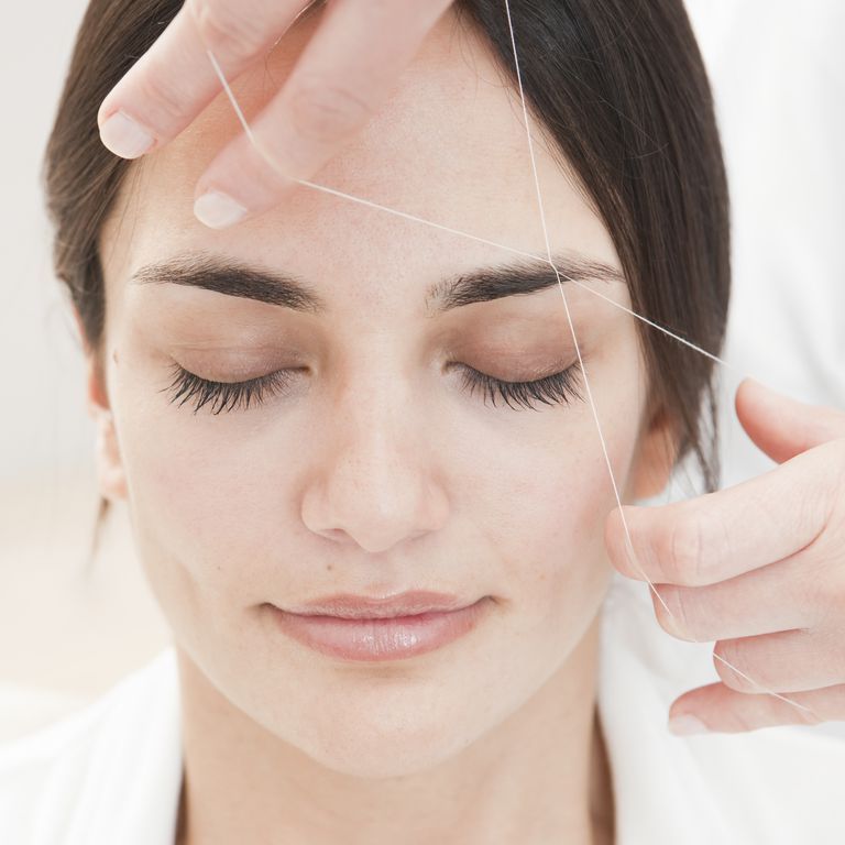 threading eyebrows shapes