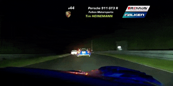 Porsche GT3 Driver Spins Twice In 24 Hours of Nürburgring Overnight, Barely Crashes