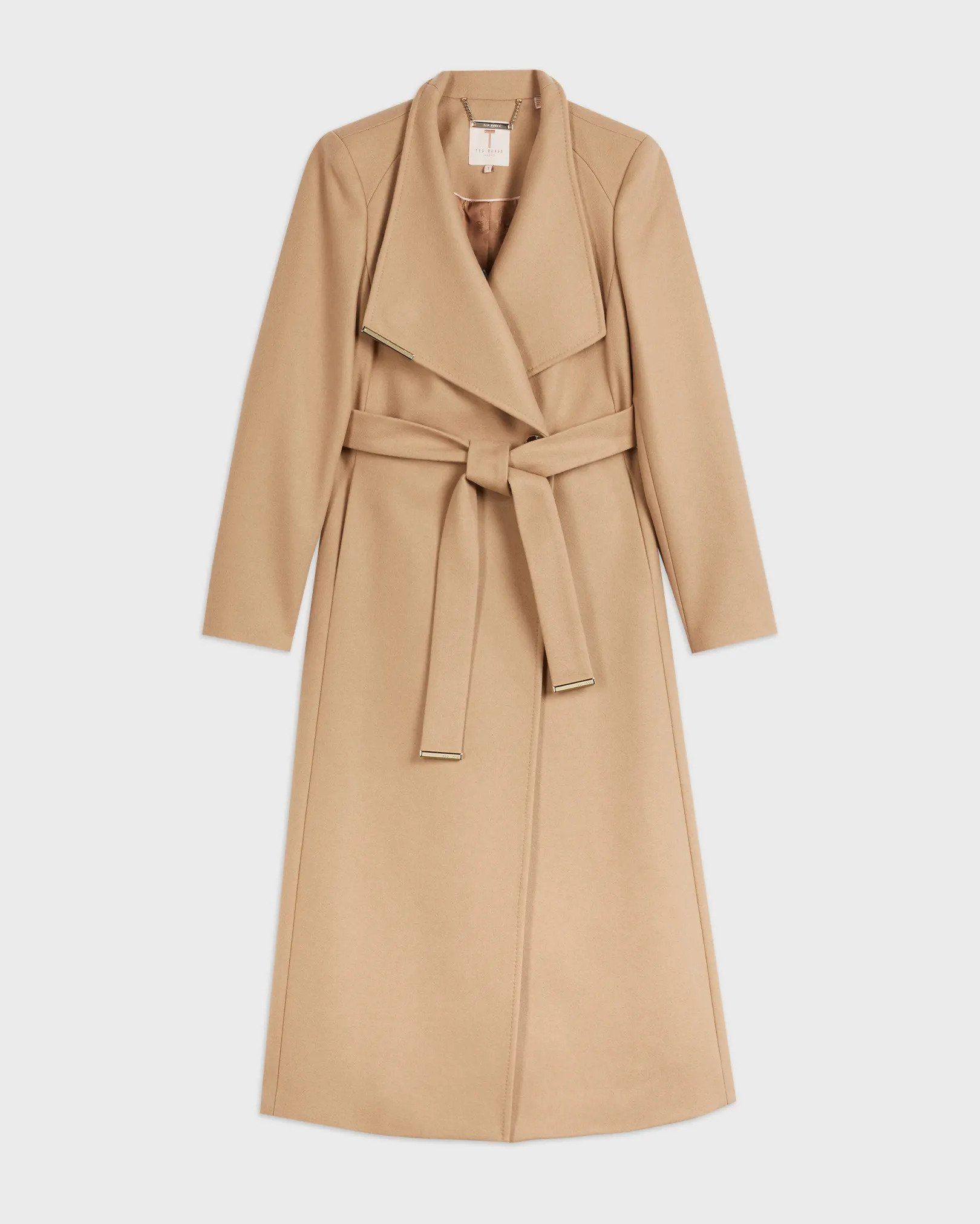 ladies camel wool coat