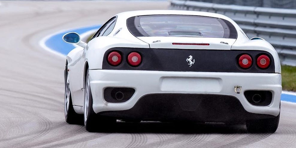 Manual-Swapped Ferrari 360 Challenge Onboard Video - Wet Lap