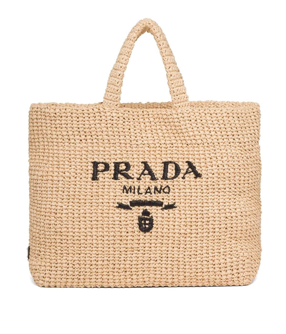 ナチュラル PRADA - プラダ ショルダーバッグ かごバッグ ラフィア