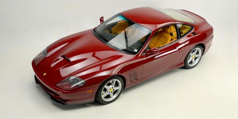Land vehicle, Vehicle, Car, Sports car, Ferrari 575m maranello, Ferrari 550 maranello, Model car, Ferrari 550, Supercar, Automotive design, 