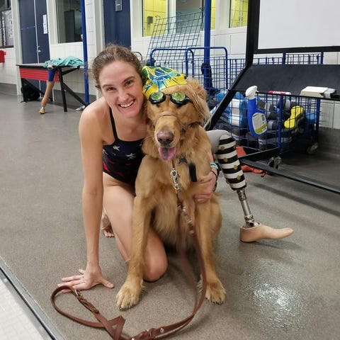 Allysa Seely and her dog allysa seely and her dog