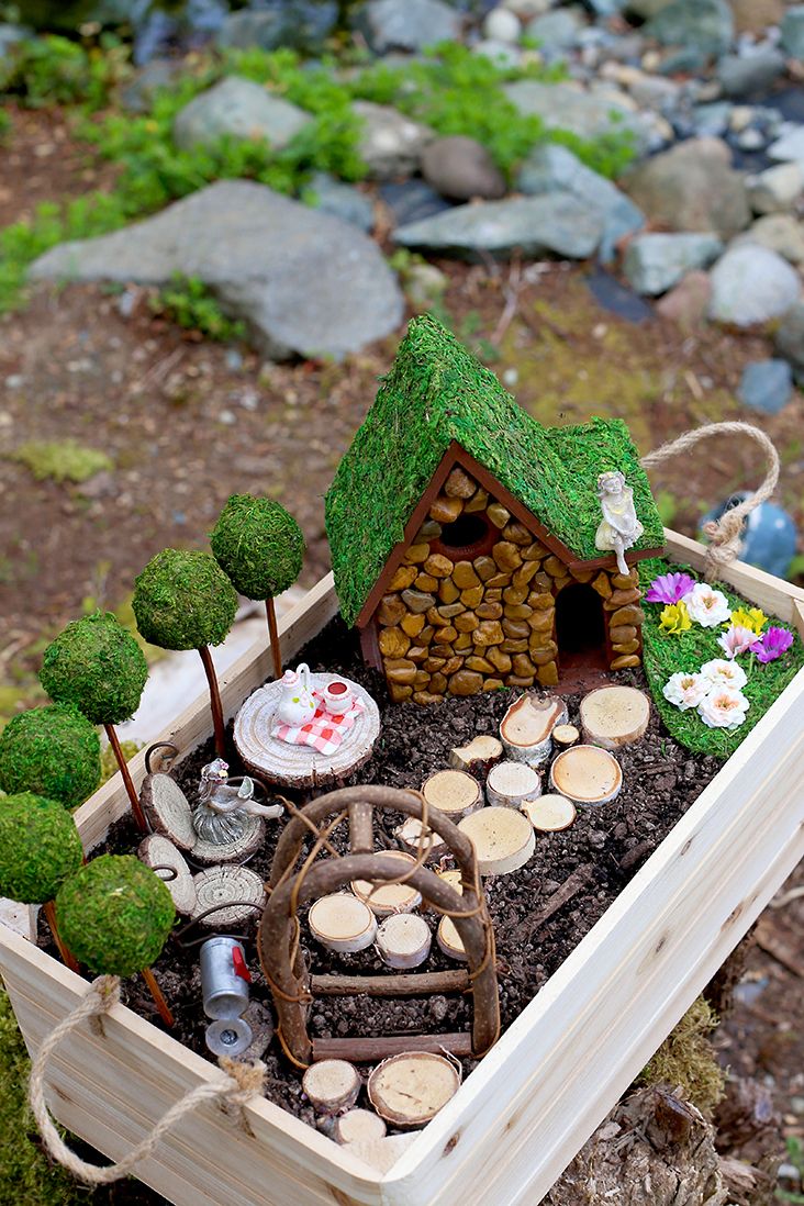 homemade fairy garden houses