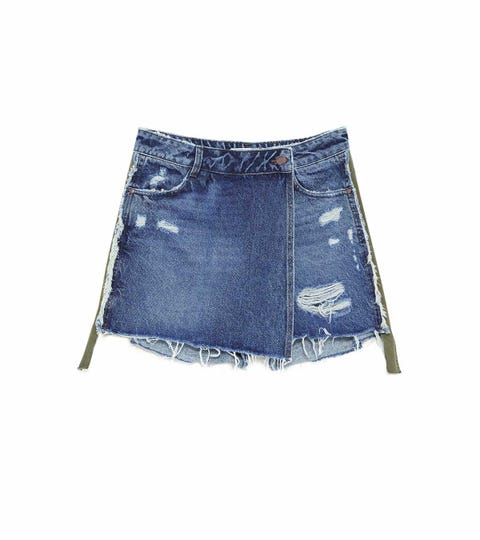 Falda mini, de Zara