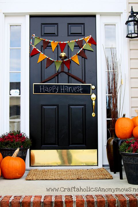 Easy Fall Door Decor Ideas How To Make A Wreath, Garland And More thumbnail