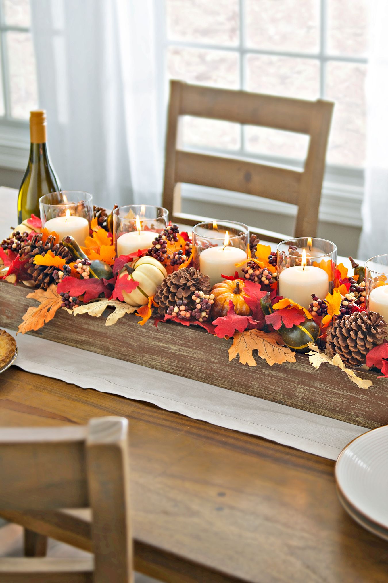 fall wedding table centerpieces