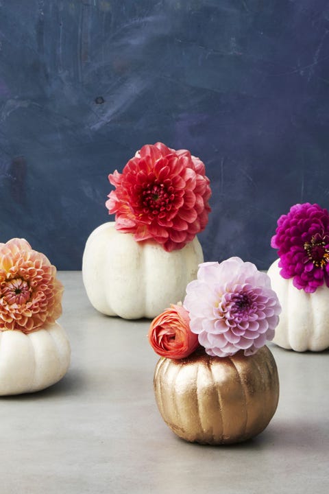 fall centerpieces pumpkin pots