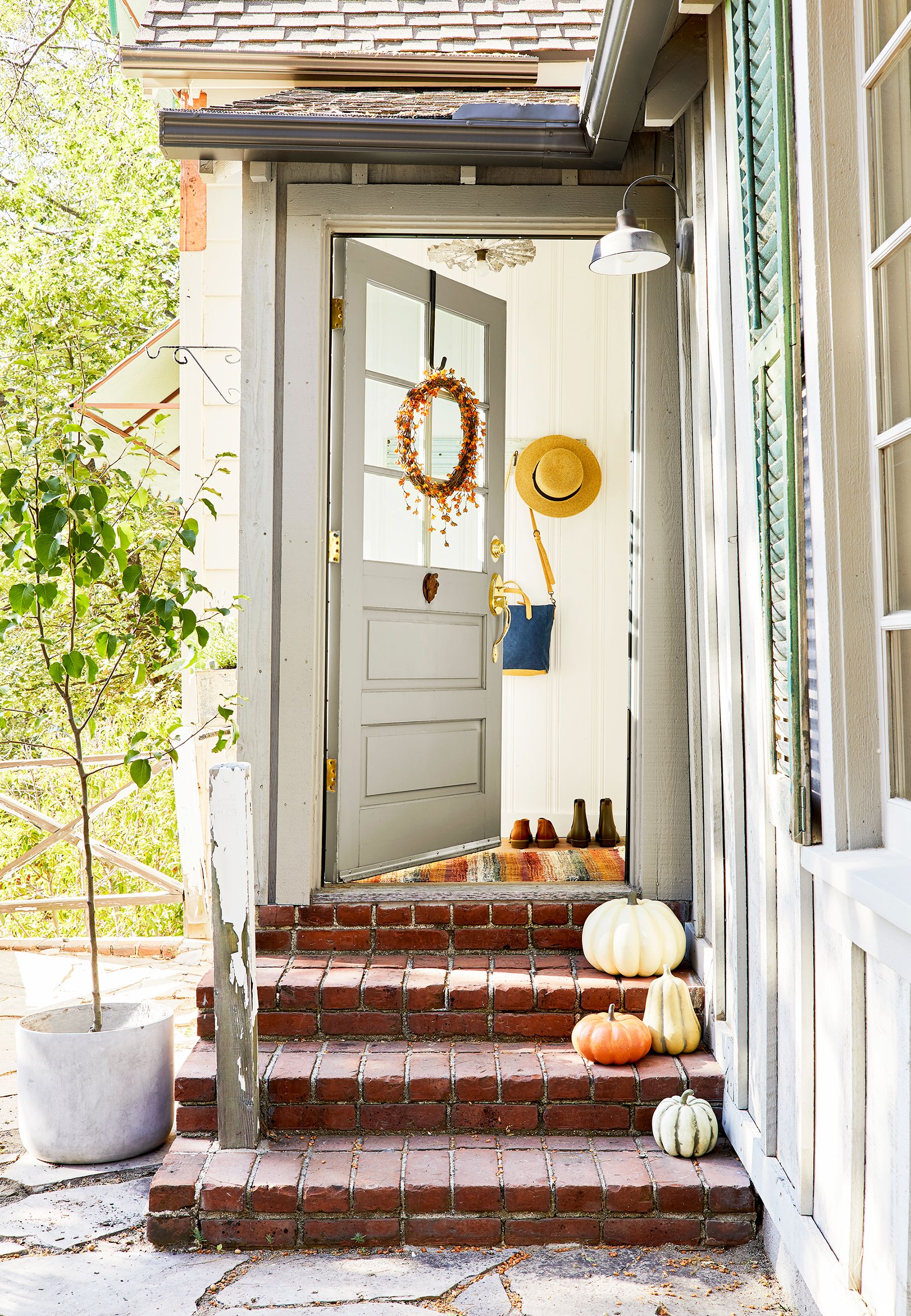 fall decoration front door