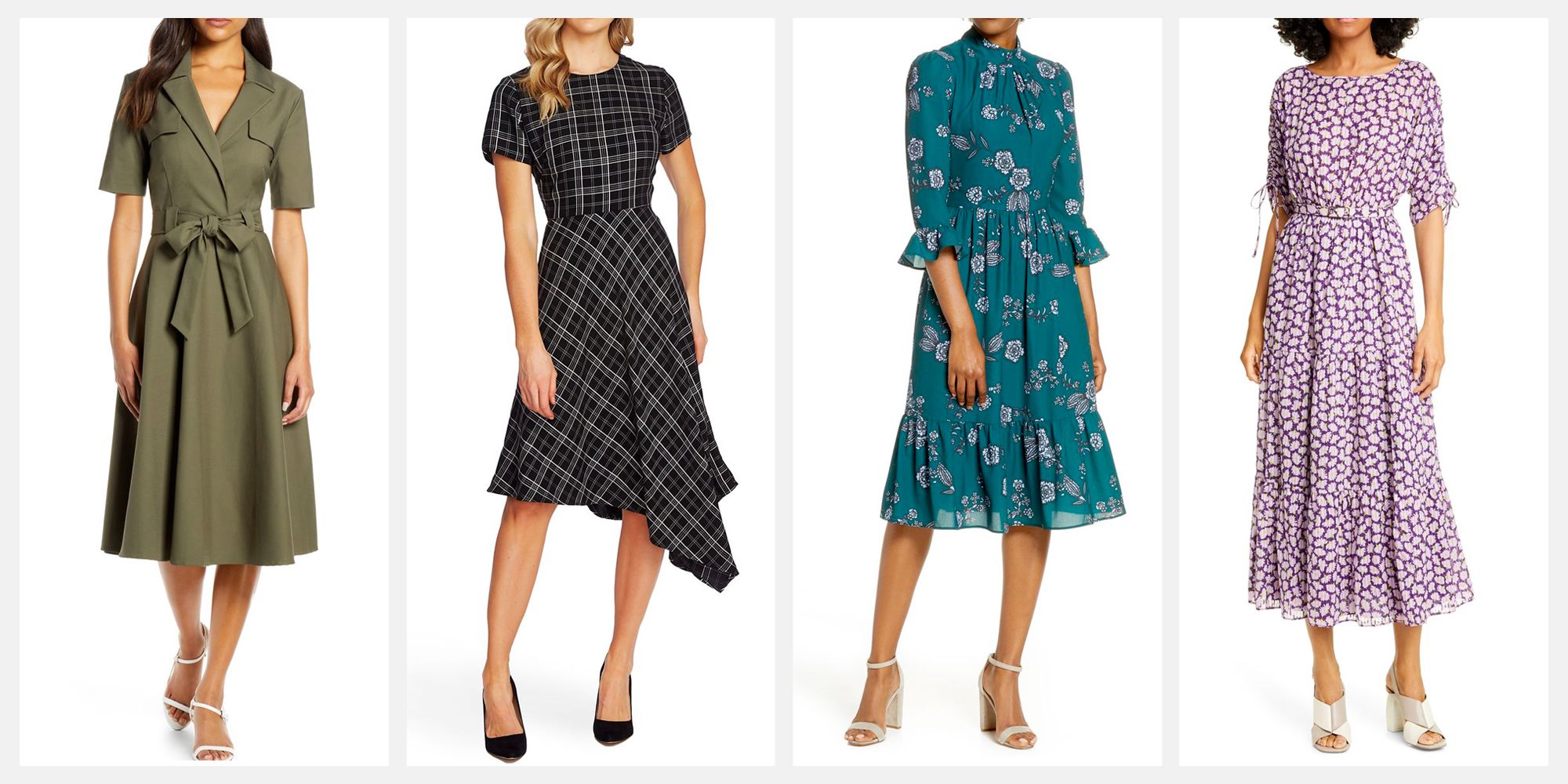 New Look Womens Swing Pleat Dress