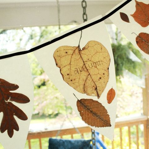 fall leaf crafts autumn leaf bunting