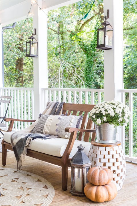 fall porch decor blesser house