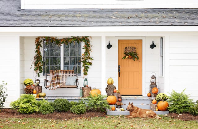 55 Best Fall Porch Decorating Ideas - Fall Outdoor Decor