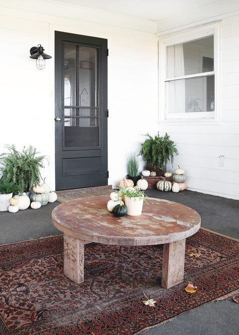 fall porch decor