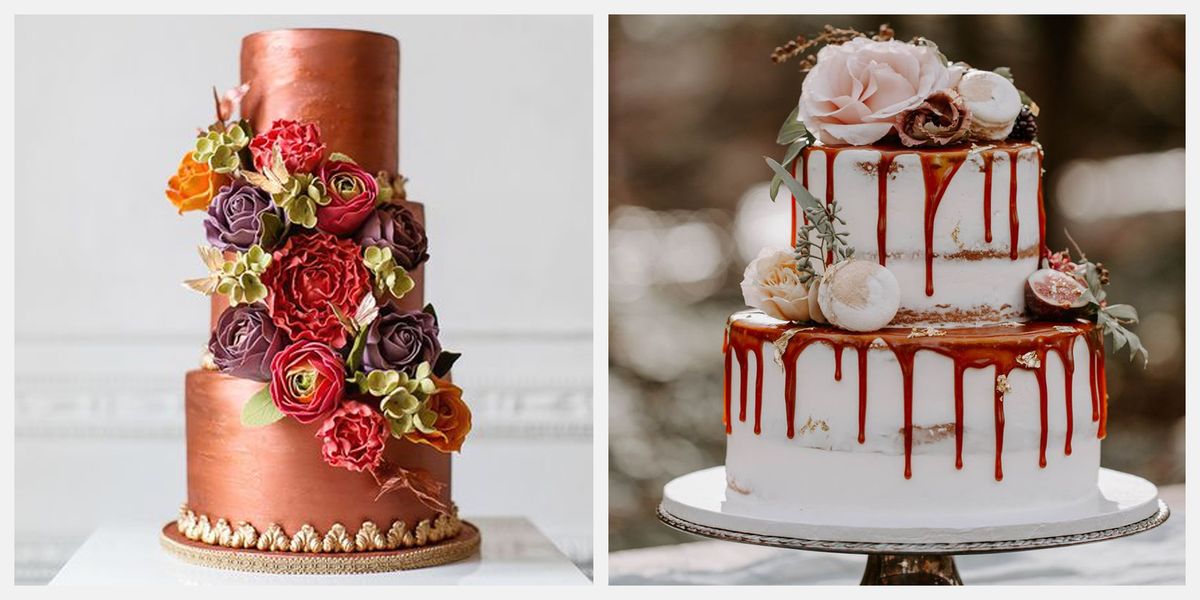 22 Decadent Fall Wedding Cakes Gorgeous Fall Wedding Cake Ideas